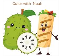 Color Funny Food Faces with Noah