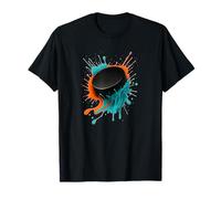 Color Genial del Disco de Hockey sobre Hielo Camiseta