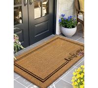 Color&Geometry Alfombra Premium para Exteriores Alfombra para Exteriores Extremadamente Antideslizante e Impermeable, Ideal para terrazas, Balcones y Puertas de Entrada, 40 x 61 cm, marrón