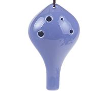 Color Glaze Boca larga Llave Alto C de 6 orificios Instrumento musical de ocarina autodidacta para niños de seis orificios Instrumento de ocarina (4)