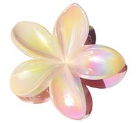 Color Gradual Floral Pinza Para Cabello Detalle De Hoja Resina Plástica Liviana Para Mujeres Niñas Fiesta Evento Aire Libre Agarre Seguro Pinza Para Cabello Para Bailar
