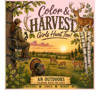 Color & Harvest: Whitetails, Turkeys, & Wildlife: An Outdoor Coloring Book for Girls & Women