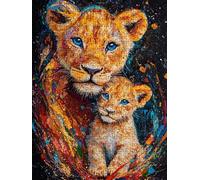 Color LeóN Puzzle 4000 Piezas, Rompecabezas Adultos Puzzle, Desafiante Puzzles de Decoración Juego de, Entretenimiento Juego Educativo para Toda la Familia, para Regalo Decoración DX0YL7-830