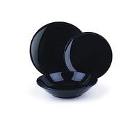 Color Life Vajilla 18 Piezas Negro