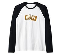 Color marrón aferrándose a la Esperanza gráfico marrón Camiseta Manga Raglan