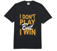 Color marrón No juegues, GANA. Gráfico marrón Comfort Colors Adult Heavyweight T-Shirt