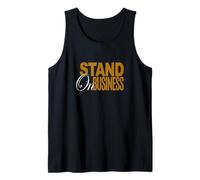 Color marrón Stand On Business Brown Graphic Camiseta sin Mangas