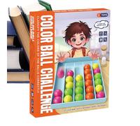 Color Matching Toys, Toddler Sorting Game, 10.24x8.27x1.69 Inches Ball Activity Set, Educational Sensory Tool, Interactive Fidget Gadget Design, for Preschool Kindergarten Travel Basket Holiday Fun