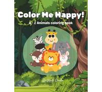 Color Me Happy: A - Z Animals coloring book