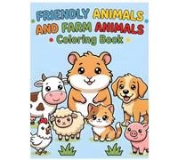 Color Me Happy: Animal Fun Book: Adorable Animals Coloring Book for Kids Ages 3-6: Big, Easy & Fun Designs