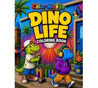 Color Me In: Dino Life Coloring Book: Fun Dinosaur Adventures with Bold and Easy Coloring Pages