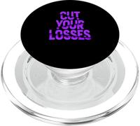 Color Morado Corta Tus pérdidas Gráfico Morado PopSockets PopGrip para MagSafe