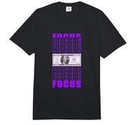 Color Morado Enfócate en tu Dinero Gráfico Morado Comfort Colors Adult Heavyweight T-Shirt