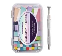 Color Nails - Esponja artística para diseños degradados, esponjas de estampación de grado alimenticio, base antideslizante de PET