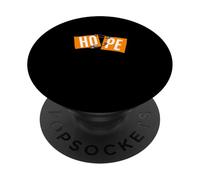 Color Naranja aferrándose a la Esperanza gráfico Naranja PopSockets PopGrip Adhesivo