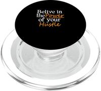 Color Naranja Believe In Your Hustle Orange Graphic PopSockets PopGrip para MagSafe