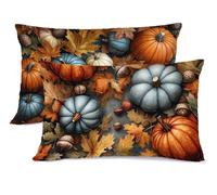 Color Naranja Funda Almohada 40x60 OtoñO Fundas Almohadas 40x60 Pack 2 Protector Almohadas Cierre con Funda Cojin Súper Suave Almohada Cervicales y Cuello, para Dormitorio Halloween Decoracion G - 124