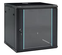 Color: Negro-12U - Armario de red para montaje en pared (IP20, 600 x 600 x 640 mm)
