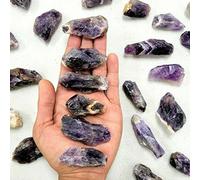 Color Oscuro Sueño Natural Cristales De Amatista Piedras Preciosas Crudas Piedras De Energía Varita Mineral Espécimen A Granel,50 Gramos