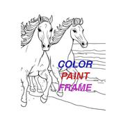 COLOR.PAINT.FRAME: A Therapeutic Coloring Book for Adults to Paint, Relax and Frame as Wall Art" "Stress Relief through Art Color, Paint and Turn ... & Paintable Pages for Mindful Relaxation"