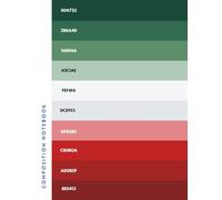 Color Palette Stripe Composition Notebook Vol. 7: Cute & Aesthetic College Ruled Notebook | 8.5 x 11 inches | 90 or 180 Pages | Line Journal Notebook, Large Travelers Journals, for Office Work Diary