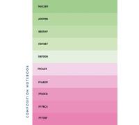Color Pallete Stripe Composition Notebook Vol. 6: Cute & Aesthetic College Ruled Notebook | 8.5x11 inches | 180 Pages | Line Journal Notebook for Note ... Travelers Journals, for Office Work Diary