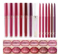 Color Para Labios - Delineador De Labios Vibrante Con Brillo Intenso,Hidratante Impermeable Duradero Antitransferible Para Uso Diario Eventos Exteriores Bodas Cobertura