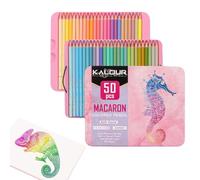Color Pencil Set for Kids - 50 Count Macaron Colored Pencils HB Artist Quality 23.5x19x2.7cm Bulk Classroom Coloring Set | Drawing Pencils for Adults Children School Art Use