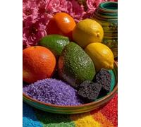 Color Pintar por Numeros Adultos, Fruta Pintar por Numeros Manualidades Adultos, DIY Paint by Numbers kits con Pinceles y Pinturas Acrílicas, Regalo Mujer, Home Decoracion Habitacion, 50x70cm J-1541