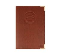 Color Pop - Portapapeles para coche, fabricación francesa, PVC, papel francés - funda para tarjeta gris - permiso de conducción, 15 x 10,2 cm, dorado, 15 x 10,2 x 0,5 cm, Clásico