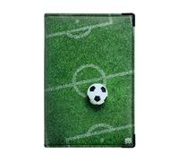 Color Pop - Portapapeles para coche, fabricación francesa, PVC, papel francés - funda para tarjeta gris - permiso de conducir - Colección Foot - 15,4 x 10,3 cm, Terreno, 15,4 x 10,3 x 0,6 cm, Clásico