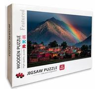 Color Puzzle Madera, MontañA Puzzle 4000 Piezas Adultos con Compact Box 141x87cm, Rompecabezas Desafiante, DIY Juegos de Rompecabezas Creativos para Hombres Mujeres, Decoración Verano Regalo, 4-1981