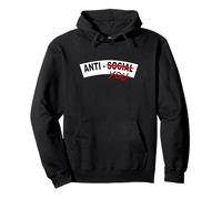 Color Rojo, no Antisocial, gráfico Rojo Anti-ti Sudadera con Capucha