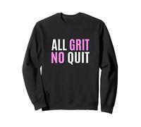 Color Rosa All Grit No Quit Pink Graphic Sudadera