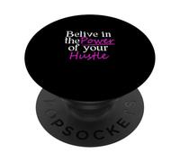 Color Rosa Believe In Your Hustle Pink Graphic PopSockets PopGrip Adhesivo