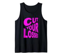Color Rosa Cut Your Losses Gráfico Rosa Camiseta sin Mangas