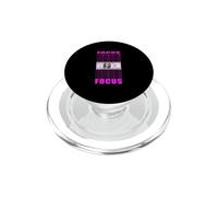 Color Rosa Enfócate en tu Dinero Gráfico Rosa PopSockets PopGrip para MagSafe