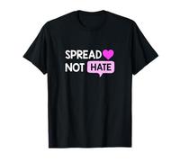 Color Rosa Love Not Hate Pink Graphic Camiseta