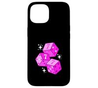 Color Rosa Lucky Heart Pink Graphic Carcasa para iPhone 15