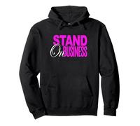 Color Rosa Stand On Business Pink Graphic Sudadera con Capucha
