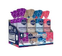 Color Scents Bolsas de basura pequeñas, 4 galones, 720 bolsas en total (12 paquetes de 60 unidades), Twist Tie - Colección calmante (4 combinaciones únicas de aroma y color) con Microban