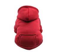 Color Sólido A Prueba De Viento A Prueba De Frío Perro Sudadera con Capucha Invierno Cálido Pitbull Chihuahua Yorkie Schnauzer Chaqueta Ropa para Mascotas,Vino Tinto,S
