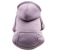 Color Sólido A Prueba De Viento A Prueba De Frío Perro Sudadera con Capucha Invierno Cálido Pitbull Chihuahua Yorkie Schnauzer Chaqueta Ropa para Mascotas,Púrpura Claro,2XL