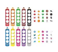 Color Sorting Magnets For Kids 10 Piece Fine Motor Skill Game Whiteboard