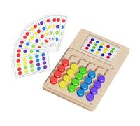 Color Sorting Puzzle, Slide Matching Game Board, 5.91x8.86 Inches Educational Toy with Soft Glide Design, Sturdy Learning Board, Color Logic Puzzle Game with Bright Layout, Brain Toy for Kids Elderly