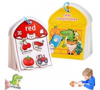 Color Sorting Quiet Paste Book,Digital Cognition Busy Book,libro montessori 3 au00f1os,tablero de actividades para niños,montessori juguetes para niños,juguete de viaje tranquilo-B