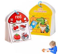 Color Sorting Quiet Paste Book,Digital Cognition Busy Book,libro montessori tablero de actividades para niños,montessori juguetes para niños,juguete de viaje tranquilo-B