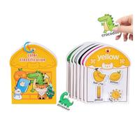 Color Sorting Quiet Sticker Book - Activity Book for Kids | Reusable Sensory Quiet Activities | Learning Activity Busy Booklet | Toddler Airplane Toys for New Year Birthday Christmas Holiday