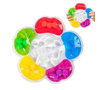 Color Sorting Sensory Toy - PVC 16-19cm Dinosaur Flower Shape Early Education Fine Motor Skill Training Fidget Stress Relief Learning Toy For Kids Hand Eye Coordination Development