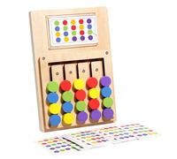 Color Sorting Sensory Toys - Color Slide Puzzle Board Toy | Slide Logic Puzzles Game For Elderly Teens Kids | Road Trip Holiday Home Outdoor Travel | 15x22.5cm Wood Paper 310g Montessoŕi Maze Cognitiv